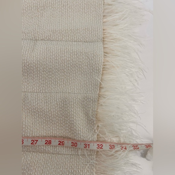 En Saison Women's Arden Sleeveless Feather-Trim Mini Dress Medium M NWT - Picture 12 of 12